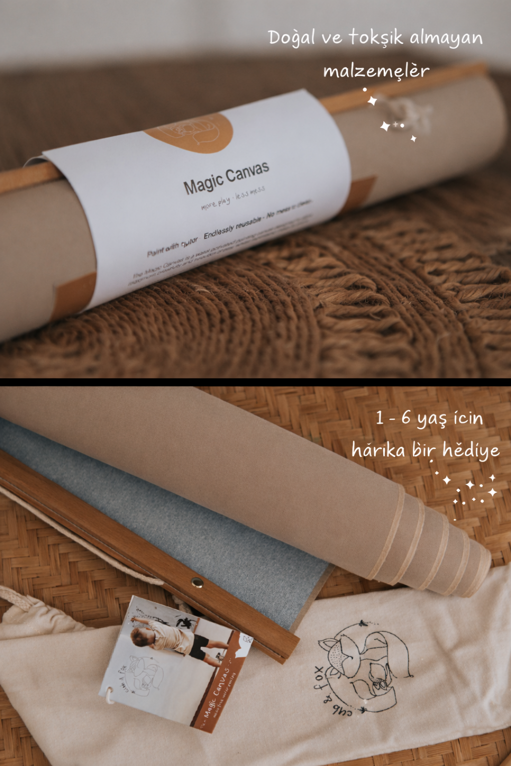 Sihirli Tuval ve Fırça Seti: Sadece suyla resim yapın!